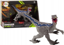 Figurka LeanToys Dinozaur Figurka Kolekcjonerska Velocitaptor Siwy 1El