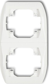 Умные розетки, выключатели и рамки Karlik Trend Double vertical frame, white (RV-2)