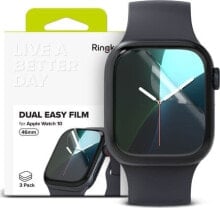 Ringke FOLIA OCHRONNA RINGKE DUAL EASY 3-PACK APPLE WATCH 10 (46 MM) CLEAR