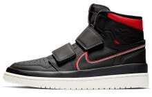 Jordan Air Jordan 1 High Double Strap 高帮 复古篮球鞋 男款 黑红 / Кроссовки Jordan Air Jordan AQ7924-016