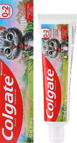 Zahnpasta Erdbeere graue Katze für Kinder - Colgate Strawberry Kids Tooth Paste