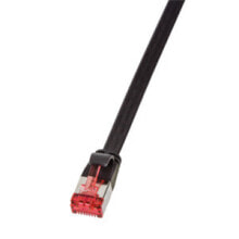 Кабели и разъемы для аудио- и видеотехники logiLink CF2023S сетевой кабель 0,5 m Cat6 U/FTP (STP) Черный