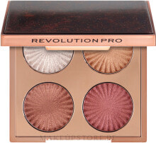 Lidschattenpalette - Revolution Pro Goddess Glow Eye Quad Eyeshadow Palette