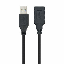 Компьютерные кабели и коннекторы uSB-кабель NANOCABLE 10.01.0901-BK Чёрный