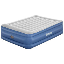 BESTWAY Tritech Queen Reinforced Built-In Pump Double Air Bed