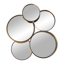 Wall mirror Alexandra House Living Golden Metal Circles 7 x 48 x 45 cm