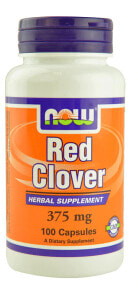 Растительные экстракты и настойки NOW Red Clover Красный клевер 375 мг 100 растительных капсул