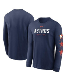 Nike men's Navy Houston Astros Repeater Long Sleeve T-shirt