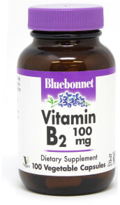 Витамины группы В Bluebonnet Nutrition Vitamin B2 Витамин B2 100 мг 100 растительных капсул