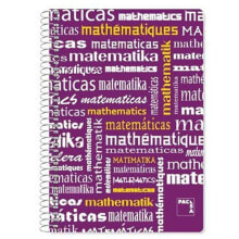 Школьные блокноты ноутбук Pacsa Фиолетовый 80 Листья Din A4 (4 штук)