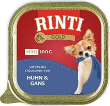 Купить влажные корма для собак Rinti: Rinti Rinti Gold Mini Kurczak i gęś - 100g