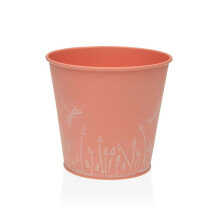 Plant pot Versa Zink Orange Metal (12 cm)