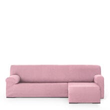 Right short arm chaise longue cover Eysa ULISES Pink Light Pink 110 x 110 x 310 cm