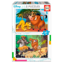 Детские развивающие пазлы EDUCA BORRAS Puzzle The Lion King 2x20 Pieces