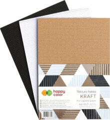 Happy Color Corrugated cardboard A4 / 10K mix Kraft HAPPY COLOR
