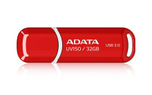 ADATA 32GB DashDrive UV150 USB флеш накопитель USB тип-A 3.2 Gen 1 (3.1 Gen 1) Красный AUV150-32G-RRD
