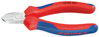 KNIPEX 72 02 125 - Diagonal pliers - Chromium-vanadium steel - Plastic - Blue - Red - 125 mm - 109 g