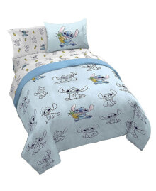 Saturday Park disney Lilo & Stitch Watercolor Vibes 100% Organic Cotton Twin Bed Set