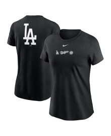 Nike women's Black Los Angeles Dodgers Over Shoulder T-shirt
