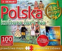 Детские развивающие пазлы demart Puzzle: Polska-kultura ludowa+atlas