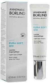 Leichte feuchtigkeitsspendende Anti-Falten Augencreme mit Coenzym Q10 - Annemarie Borlind Pura Soft Q10 Light Eye Cream