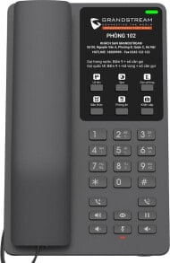 Telefon stacjonarny GrandStream Grandstream GHP 621 CZARNY | VoIP | Telefony hotelowe