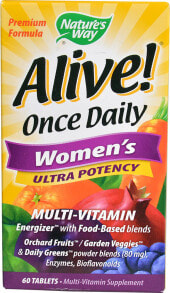Витамины и БАДы для женщин Nature's Way Alive! Ultra Potency Women's Мультивитамины для женщин 60 таблеток