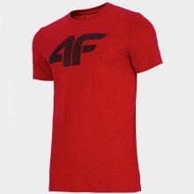 Мужская спортивная футболка красная с логотипом T-shirt 4F M H4L22-TSM353 62S