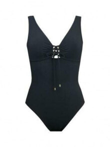 Купить женские купальники Karla Colleto: Karla Colletto 279898 Women's Swimwear, one piece Lace up v-neck, Black, 6