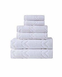 OZAN PREMIUM HOME turkish Cotton Sovrano Collection Towel Sets, Set of 6