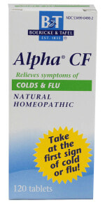 Витамины и БАДы от простуды и гриппа Boericke & Tafel Alpha CF Натуральный гомеопатический комплекс для облегчения симптомов гриппа и простуды 120 таблеток