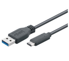 Компьютерные разъемы и переходники M-Cab 6060014 USB кабель 1,5 m USB 3.2 Gen 1 (3.1 Gen 1) USB C USB A Черный