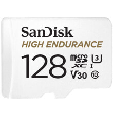 Memory cards sanDisk High Endurance - 128 GB - MicroSDXC - Class 10 - UHS-I - 100 MB/s - 40 MB/s