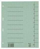 Bene 97300GN - Numeric tab index - Carton - Green - Portrait - A4 - 250 g/m²