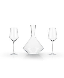 Viski raye Bordeaux Wine Glasses & Decanter, Set of 3