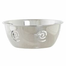 Bread Basket DKD Home Decor Multicolour Silver Stainless steel Plastic 15,5 x 15,5 x 6 cm