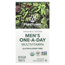 Organic Vegan Men's One-a-Day Multivitamin, 60 Vegan Tablets