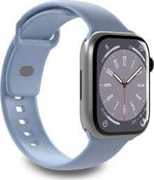 Puro Pasek PURO ICON Apple Watch 4/5/6/7/SE/8/Ultra 44/45/49mm (S/M & M/L) (Powder Blue)