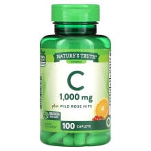 Витамин С Nature's Truth, Витамин C и шиповник, 1000 мг, 100 капсул