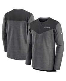 Nike men's Charcoal Baltimore Ravens Sideline Lockup Performance Quarter-zip Jacket