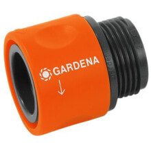 Соединители и фитинги для систем полива gardena 917-50 фитинг для шлангов Шланговый соединитель Черный, Оранжевый 1 шт