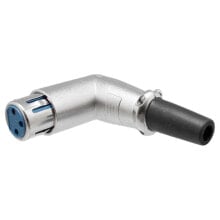 EUROCONNEX 3 Pin Angled 1567 Female XLR Connector