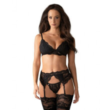 Lace Underwear Set Obsessive 810-SEG-1 Black S/M