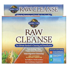 Слабительные, диуретики и средства для очищения организма garden of Life, RAW Cleanse, The Ultimate Standard in Cleansing and Detoxification, 3 Part Program, 3 Step Kit
