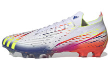 adidas Predator Edge.1 AG 人造草地 减震耐磨防滑 足球鞋 白黄蓝 / Кроссовки Adidas Predator Edge.1 AG GZ6107