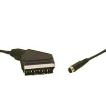 EUROCONNEX 21P Male 4P Mini Din Male SVhs Scart Cable 15 m