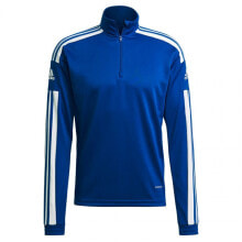 Мужские спортивные свитшоты Мужской свитшот на молнии спортивный синий  adidas Squadra 21 Training Top M GP6475 sweatshirt