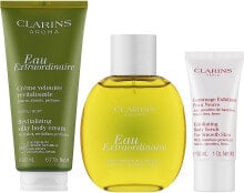 Clarins Eau Extraordinaire - Duftset (Eau de Toilette /100 ml + Körpercreme /100 ml + Körperpeeling /30 ml)