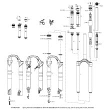 ROCKSHOX XC32 26´´/29´´ 80 mm Solo Air Left Spring Internals