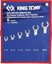 King Tony Zestaw Kluczy Do Przewodów Hamulcowych 6cz. 8 - 22mm, Etui Kt1306mrn купить в интернет-магазине